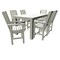 Highwood Usa Lehigh 7pc Rectangular Counter Height Outdoor Patio Furniture Dining Set 72 x 42 AD-ST7LH2CO4BA-WHE - alternate 1